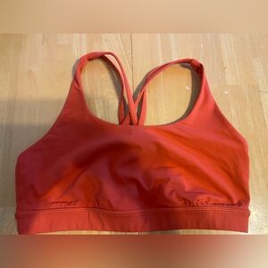 Lululemon orange Sports Bra